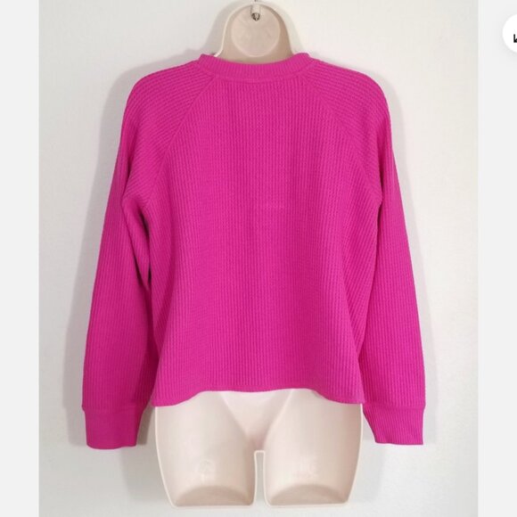 OLD NAVY Plush Waffle Knit Henley Top 6665E1M - Picture 3 of 7
